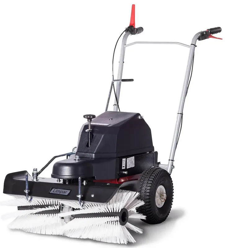4F Schmutz- und Schneekehrmaschine Limpar Akku 26 mit Winterkehrbürstensatz Kracherpreis