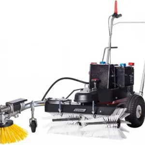 Garantierte Lieferung 4F Schmutz- und Schneekehrmaschine Limpar Akku 52 mit Seitenbesen Links