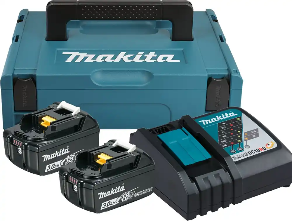 Makita Akku Power Source Kit Li 18,0V 3Ah mit Schnellladegerät und 2 Akkus im MAKPAC Top-Angebot