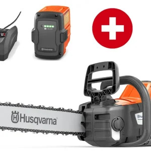Neu Husqvarna Akku-Motorsäge 240i mit Akku BLi30 und Ladegerät C80