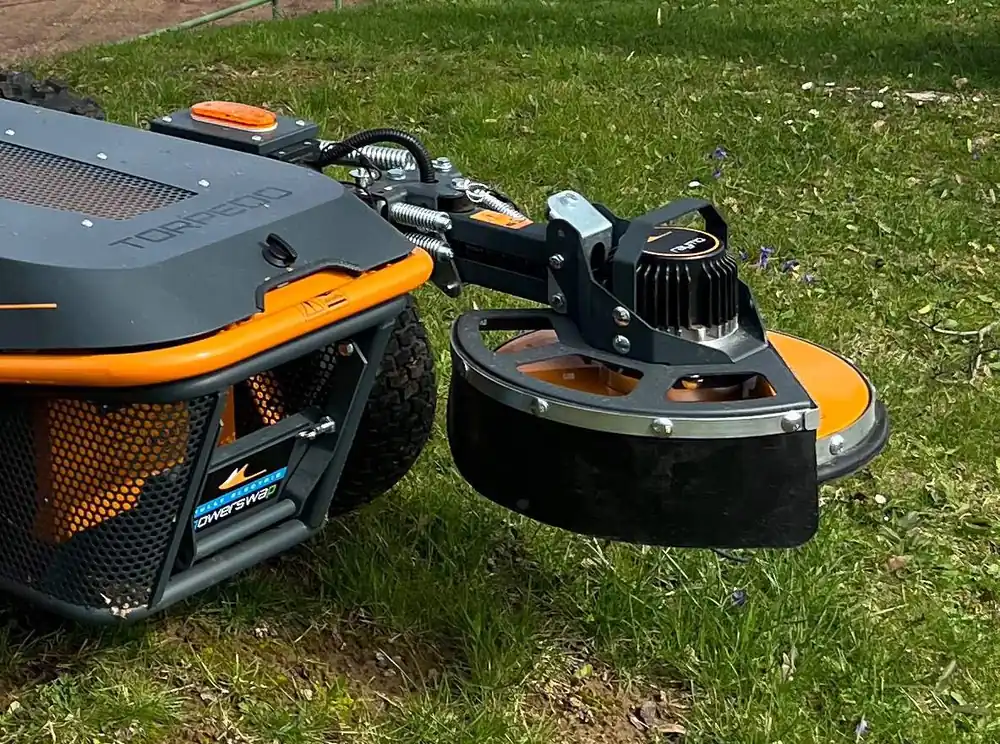 Raymo Auslegemäher schwenkbar mit Faden R14SFINX Flexarm Pfostenmäher Abverkauf