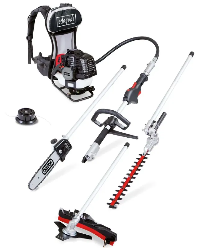 Scheppach Benzin-4 in 1 Multigartengerät MFH5300-4BP Super-Preis
