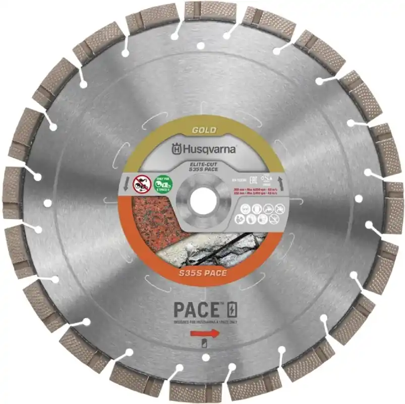 Saisonangebot Husqvarna Akku-Trennscheibe ELITE-CUT S35S PACE 300 15 25.4 Leistungsgrad Gold