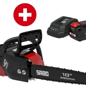 Sabo Akku-Motorsäge CS-25 - Set mit 4 Ah Akku und Standardladegerät Neu