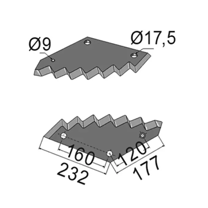 Preisknaller Futtermischwagenmesser p. f. Trioliet 31841
