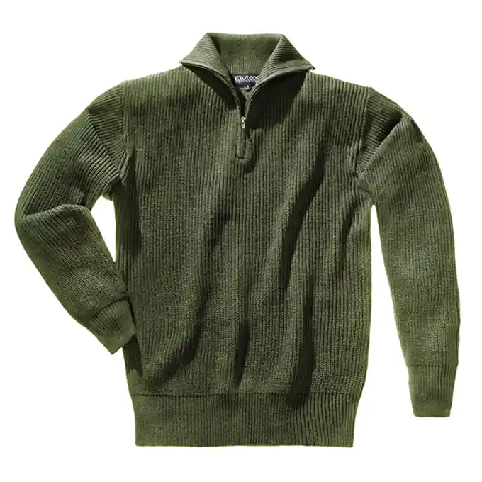 Garantierte Lieferung Troyer-Pullover, grün, Gr. XXL