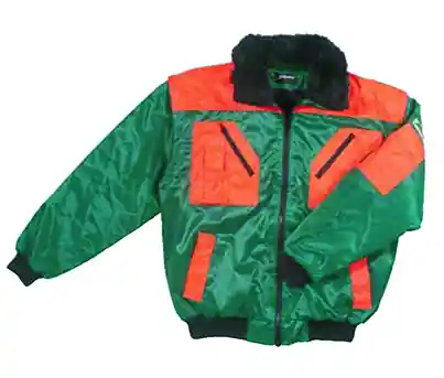 Pilotenjacke Rotdorn, grün-orange, Gr. M Schnäppchen