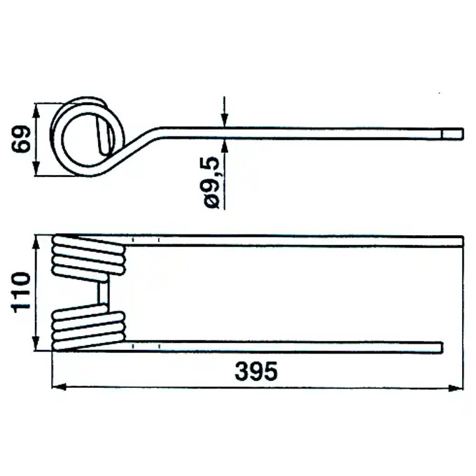 Must-Have Heuwenderzinken p. f. Kuhn 58740600, links