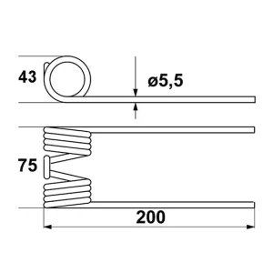 Federzinken für Pick-up-Presse p. f. Welger 0940.53.02.00 Top-Angebot