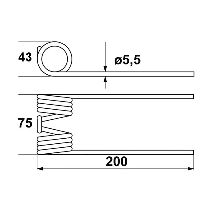 Federzinken für Pick-up-Presse p. f. Welger 0940.53.02.00 Top-Angebot