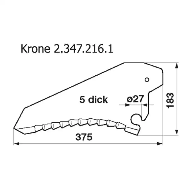 Nur Für Kurze Zeit Ladewagenmesser p. f. Krone 344.676.0, 347.216.7