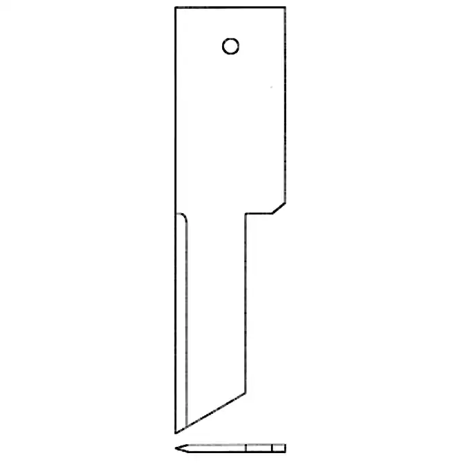 Markenprodukt Strohhäckselmesser 197 x 50 x 3 mm