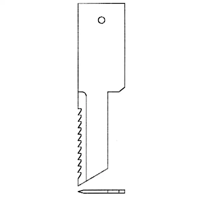Strohhäckselmesser 198,5 x 50 x 3 mm Abverkauf