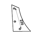 Ausverkauf Streichblech-Vorderteil p. f. Krone KG101/121, 929405, rechts