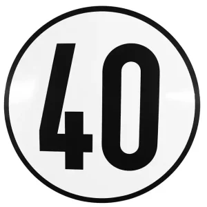 Neue Ware Geschwindigkeits-Begrenzungsschild 40 km/h