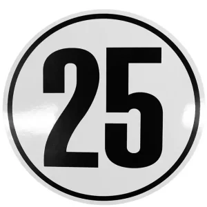 Geschwindigkeits-Begrenzungsschild 25 km/h Top-Angebot