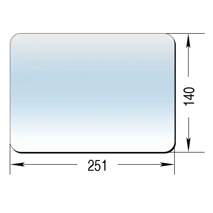 Knallerangebot Ersatzglas für Spiegelkopf "SK 260"