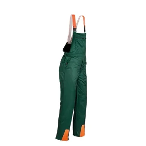 Schnittschutz-Latzhose "Classic", Grün/Orange, Gr. 58 Sonderangebot