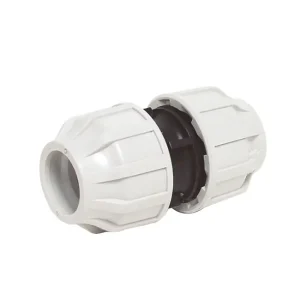 Preisknaller PE-Kupplung Kunststoff, gerade, 32 x 32 mm