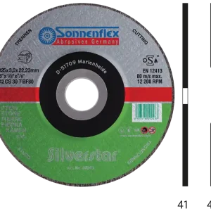 Schneller Versand Stein-Trennscheibe Silverstar CS 30 T BF?, 125 x 3 x 22,23 mm