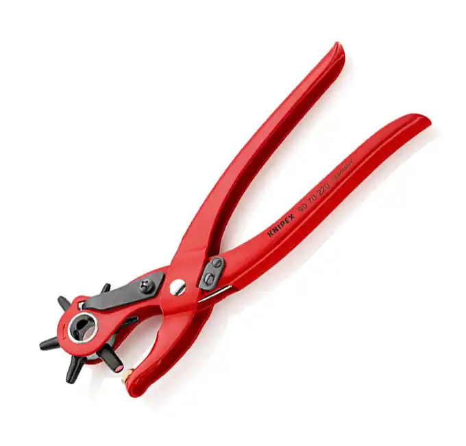 Finale Aktion Knipex Revolverlochzange mit Öffnungsfeder und Spe