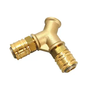 Sichere Zahlung Luftverteiler mit Schnellschlusskupplung 3/8" IG, Messing