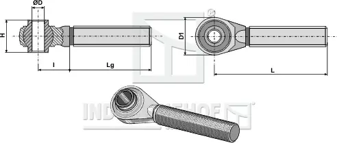 Oberlenkerspindel Kat. 1, M30 x 3,5, 190 mm Begrenztes Angebot