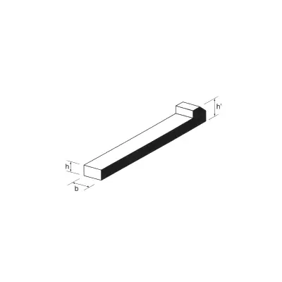 Schnäppchen Nasenkeil DIN 6887, 8 x 7 x 63 mm