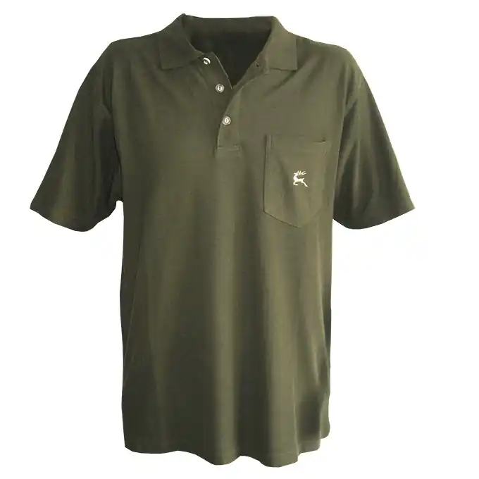 Markenware Polo-Shirt "Hirsch", Gr. L