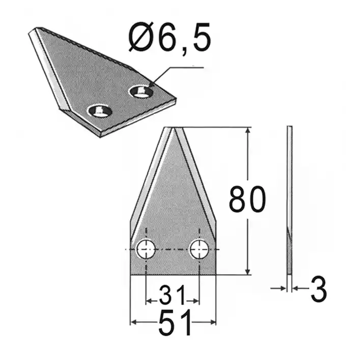 Futtermischwagenmesser p. f. Diverse Ausverkauf