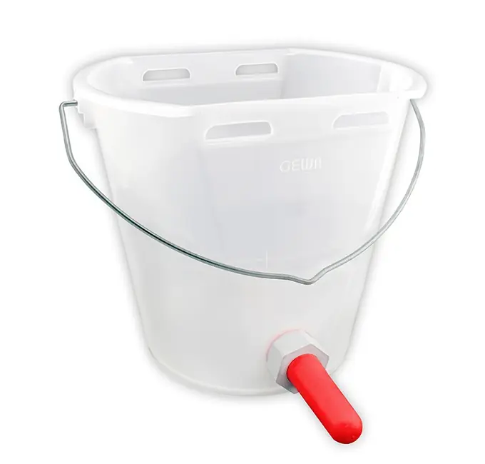 Echt Kälbertränkeeimer, 9 Liter, transparent