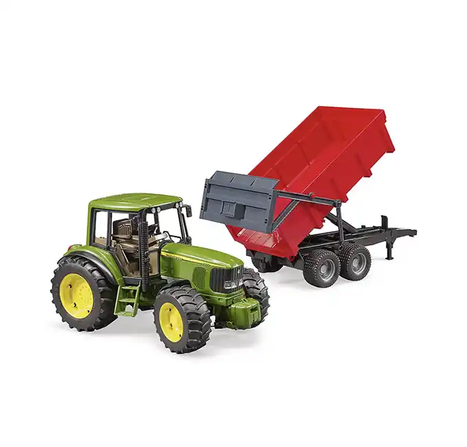 John Deere 6920 mit Wannenkippanhänger Aktuell