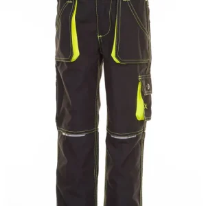Schnäppchen Kinder-Bundhose "Junior" anthrazit-gelb, Gr. 134/140