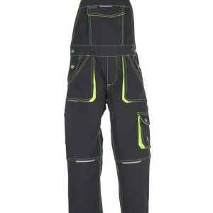 Kinder-Latzhose Junior, anthrazit-gelb, Gr. 170/176 Meistverkauft