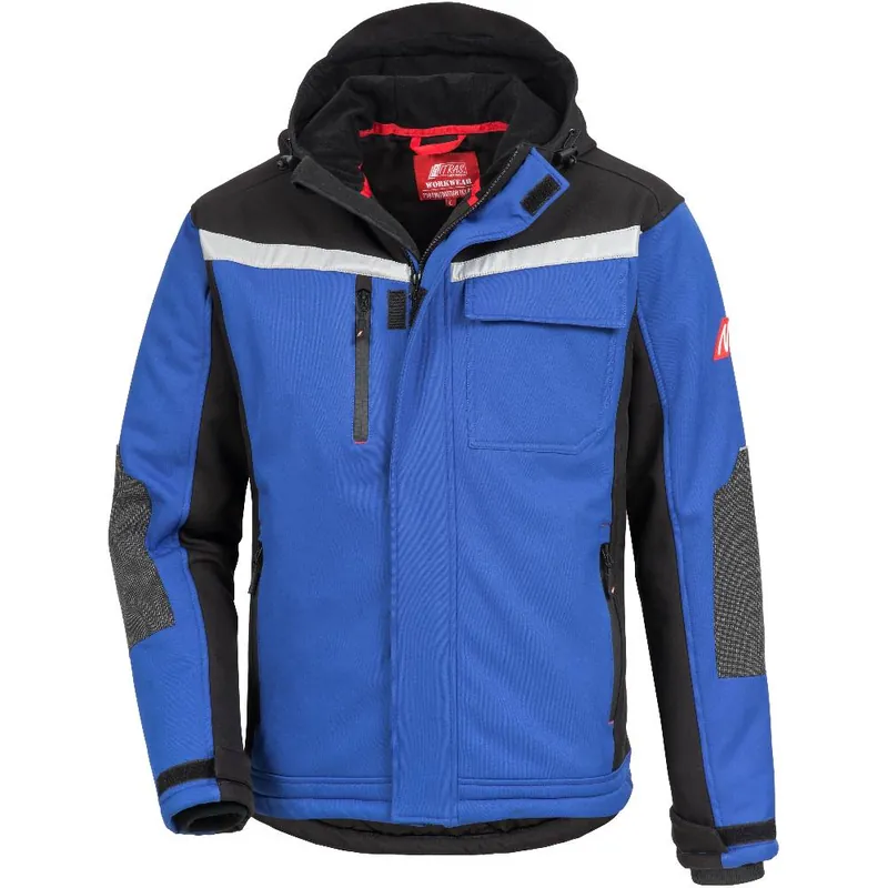 Markenprodukt Winter-Softshelljacke Motion Tex Plus, Königsblau/Schwarz, Gr. XL