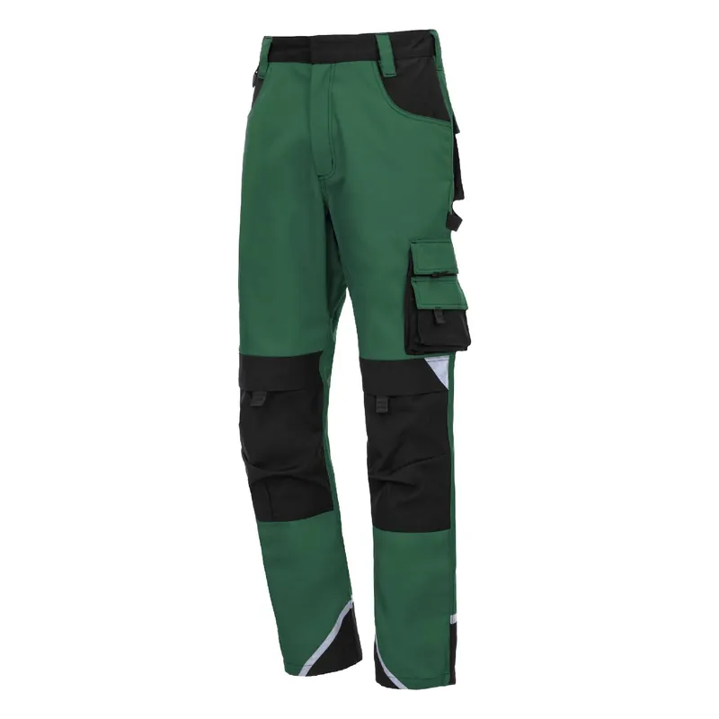 Zertifiziert Arbeitsbundhose Motion Tex Plus, Grün/Schwarz, Gr. 25