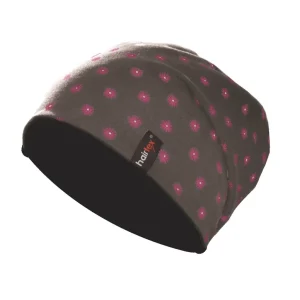 Letzte Chance Stall-Beanie / Mütze, Unisex, Blümchen pink