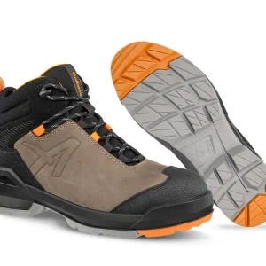 Sicherheitsstiefel S3 Taraval Brown Mid, schwarz-braun, Gr. 47 Markenware