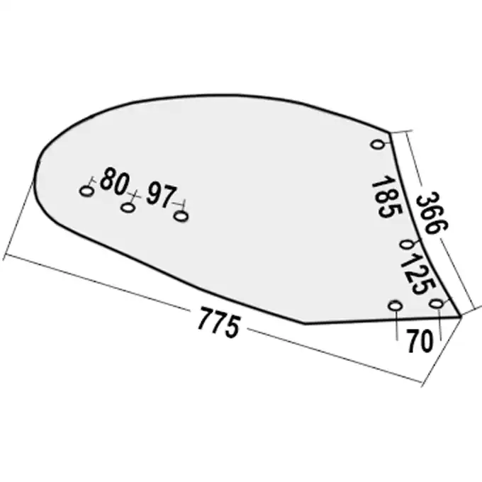 Billig Streichblech-Hinterteil p. f. Diverse HST1160, rechts