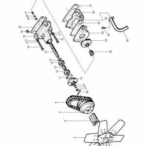 Sonderaktion Zwischenplatte Wasserpumpe 4 mm für Motor 498BT