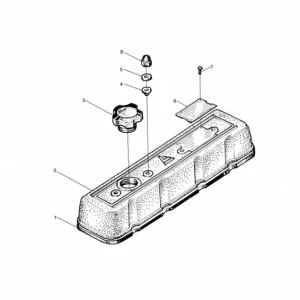 Echt Dichtung Ventildeckeldichtung T-Form Gummi B490BT