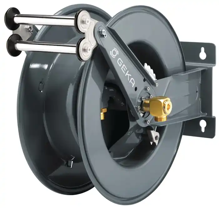 Schlauchaufroller PA30 Anschl.-Gew.33,25mm G 1 AG Zoll pulv.STA GEKA Geprüft