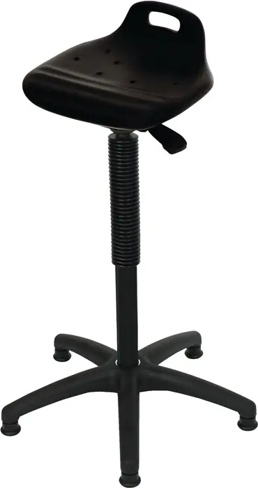 Stehhilfe PU-Integralschaum Sitz-H.570-820mm Kunststoff-Fußkreuz m.Bodengl.LOTZ Garantierte Lieferung