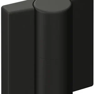 Scharnier DIN re.H.52mm B.47mm PA m.Metalleinleger tiefschwarz,ma HEWI Neue Kollektion