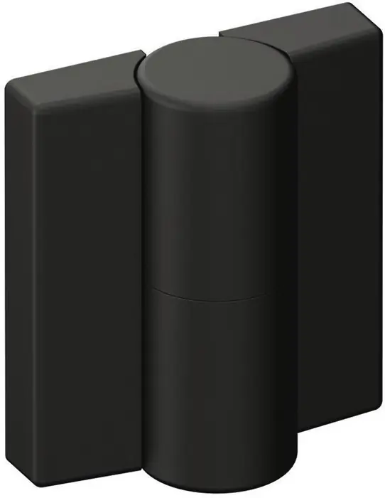 Scharnier DIN re.H.52mm B.47mm PA m.Metalleinleger tiefschwarz,ma HEWI Neue Kollektion