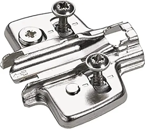 Kreuzplatte STA vern.D=0,0mm D.5x12mm m.Spreizmuffen HETTICH Zertifiziert