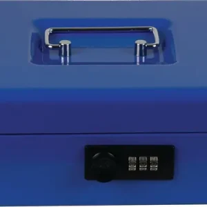 Geldkassette MONEY CODE B.250xH.90xT.180mm blau lack.BURG-WÄCHTER Top-Preis
