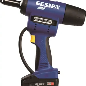 Akkublindnietsetzgerät PowerBird® Pro Gold Ed 9-tlg.20000N Schiebeakku,Ladegerät Sonderaktion