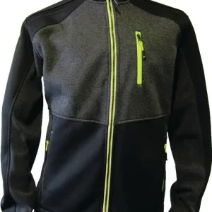 Strickfleecejacke Gr.XL dunkelgrün/schwarz/lime TERRAX Jetzt Bestellen