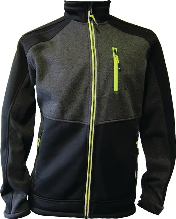Strickfleecejacke Gr.XL dunkelgrün/schwarz/lime TERRAX Jetzt Bestellen